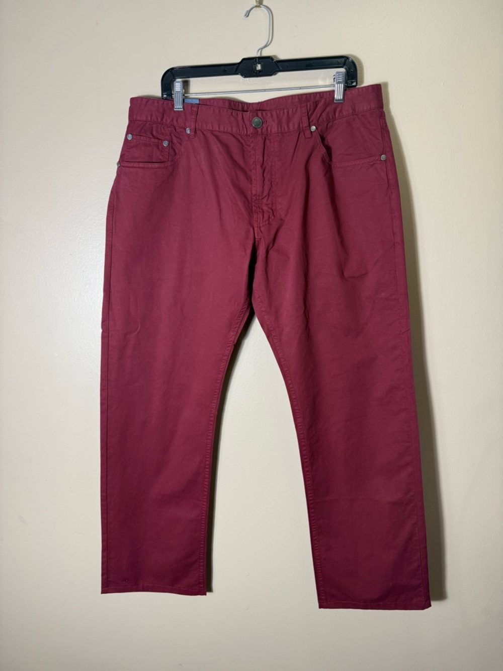 Faconnable Red Chino Pants Mens 38x30‎ NWT Preppy Cotton Casual Dress